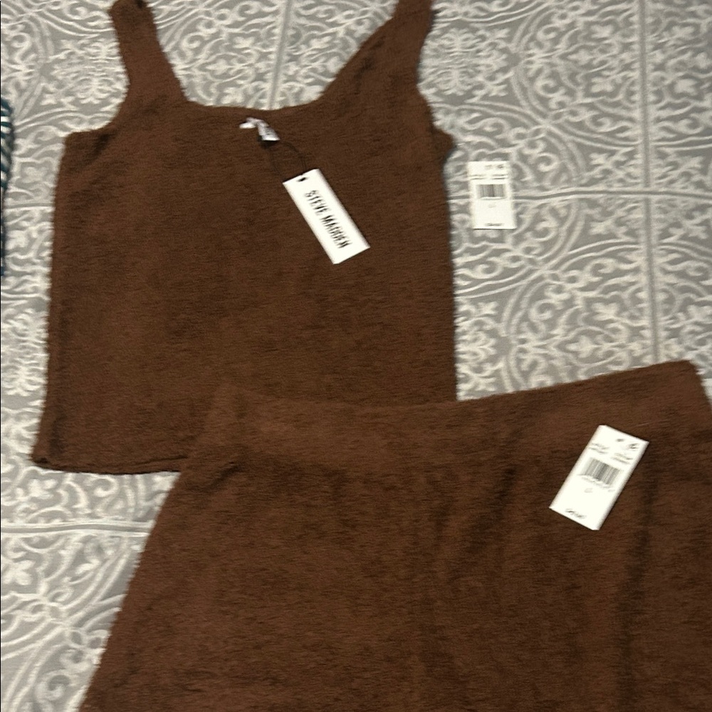 Steve Madden Chocolate Brown Women's Pajama Set